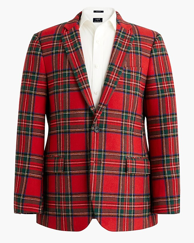 Tartan slim-fit blazer | J.Crew Factory
