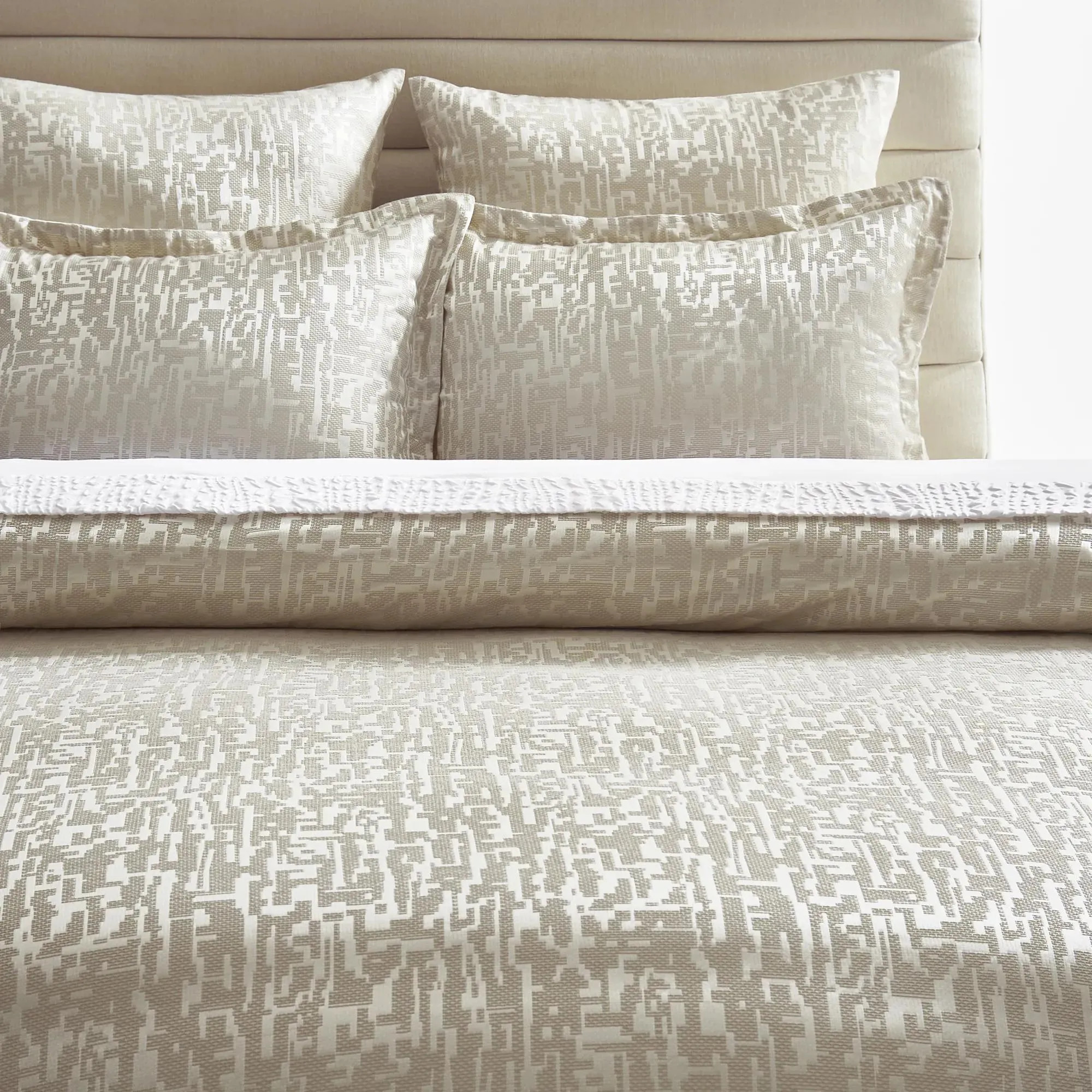 Podva Embroidered Bedding Set - Pearl/Ivory | Z Gallerie