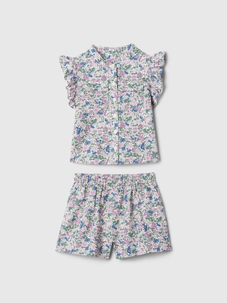 babyGap Linen-Cotton Flutter Outfit Set | Gap (US)