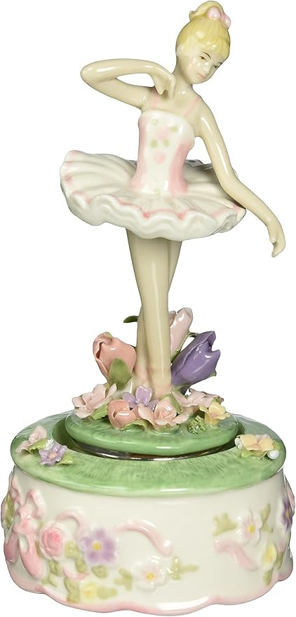 Cosmos 96206 Fine Porcelain Ballerina Musical Figurine, 7-1/2-Inch | Amazon (US)