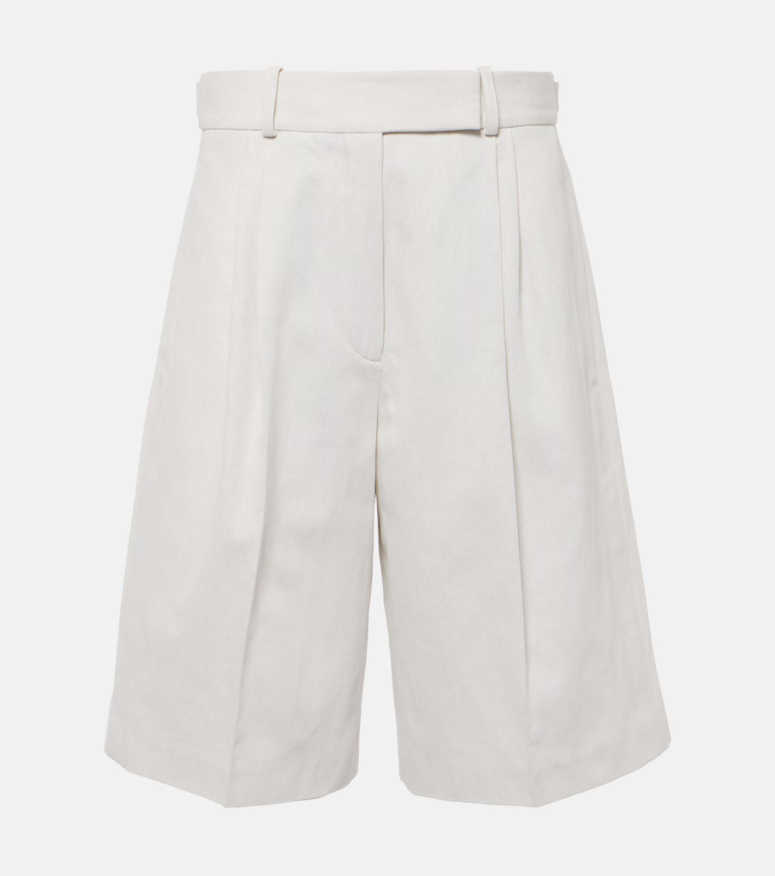 Jenny cotton and linen Bermuda shorts | Mytheresa (UK)