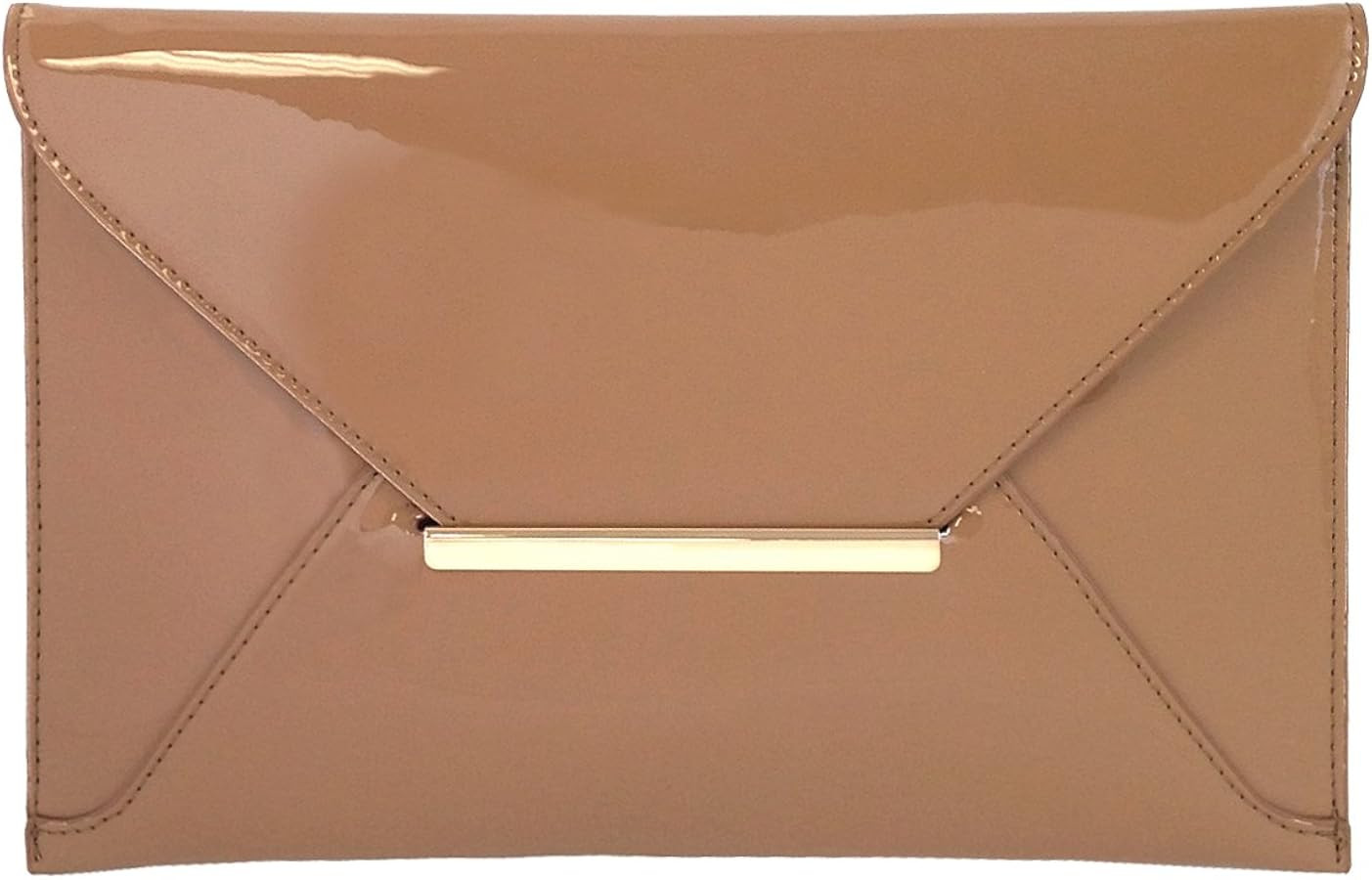 JNB Faux Patent Leather Envelope Candy Clutch Bag | Amazon (US)