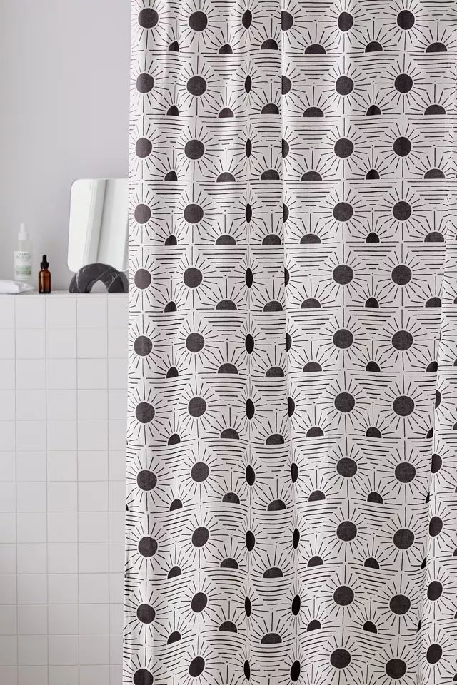 Geo Sun Shower Curtain | Urban Outfitters (US and RoW)