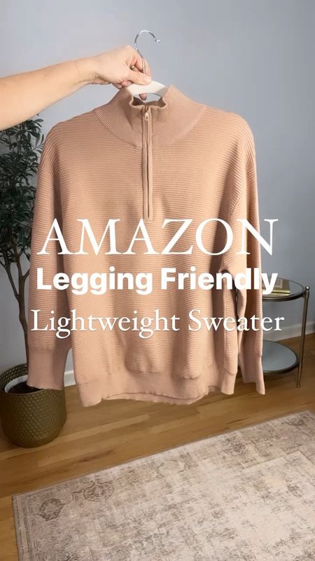The perfect lightweight legging friendly sweater. Available in 12 colors and currently on sale for 40% off with code 40ZVAIND valid until 3/3. I am wearing a size medium, but I think I could’ve sized up to a large.

#FoundedOnAmazon, #FoundedOnAmazonFashion #AmazonFashion
