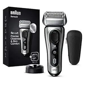 Braun Electric Razor for Men, Series 8 8417s Foil Shaver with Precision Beard Trimmer, Galvano Si... | Amazon (US)