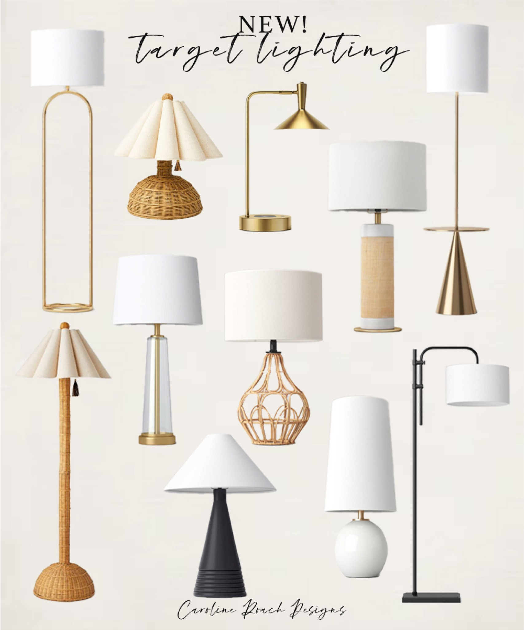New lighting from target
Threshold
Hearth and hand
Studio McGee
Floor lamp
Jungalow 
Table lamp
Modern lighting
Rattan lamp
Transitional lamp
Accent lighting


#LTKhome #LTKHalloween #LTKSeasonal