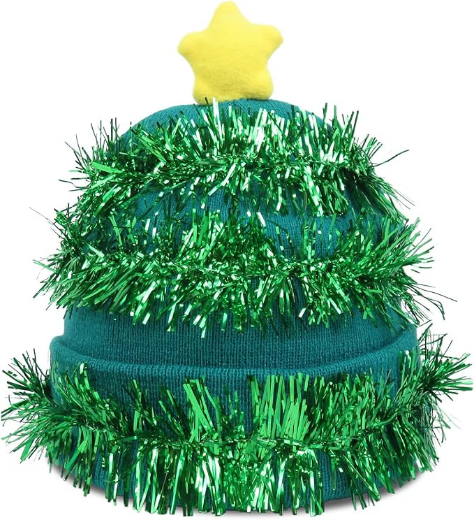 Halloween Christmas Festival Funny Knit Beanie Cuffed ​Plain Knited Hat Holiday Warm Snow Caps ... | Amazon (US)