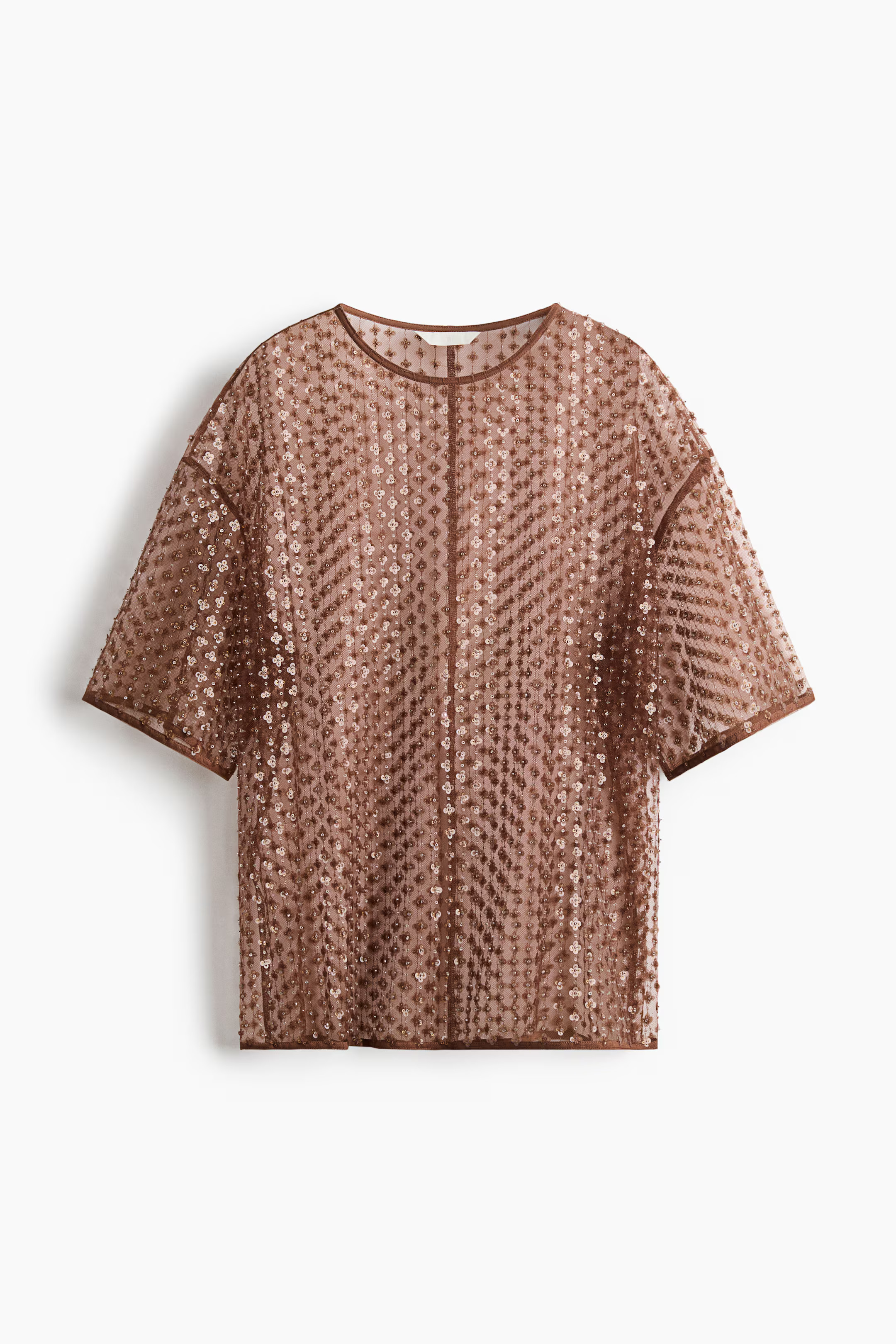 Sequined mesh top | H&M (UK, MY, IN, SG, PH, TW, HK)