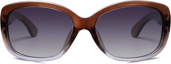 SOJOS Vintage Square Sunglasses for Women Polarized UV Protection Havana Frame SJ2111 | Amazon (US)