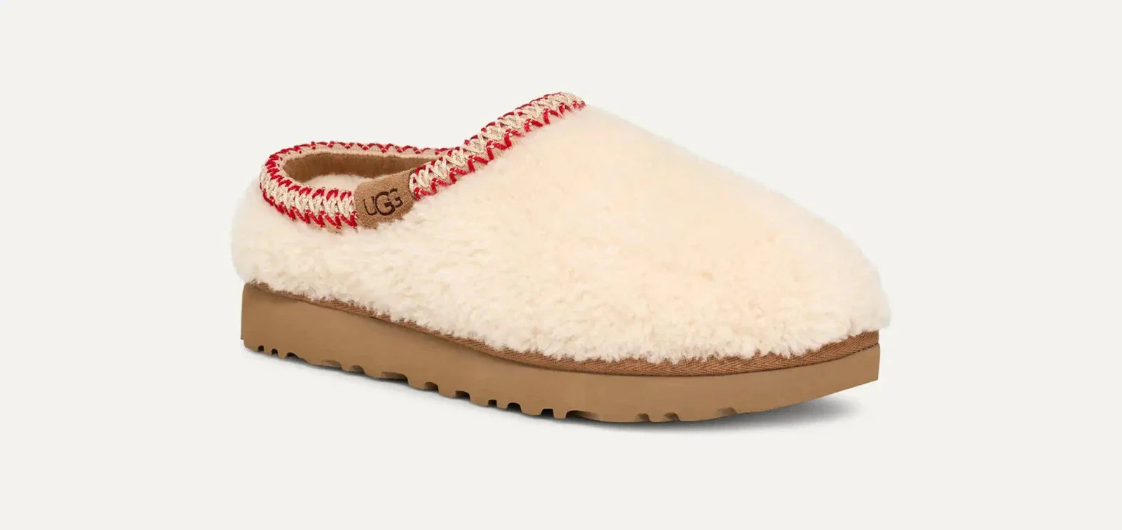 Women's UGG Tasman Maxi Curly 1158356-NAT Slippers Beige Sheepskin Slip On GUG183 | Shop Simon
