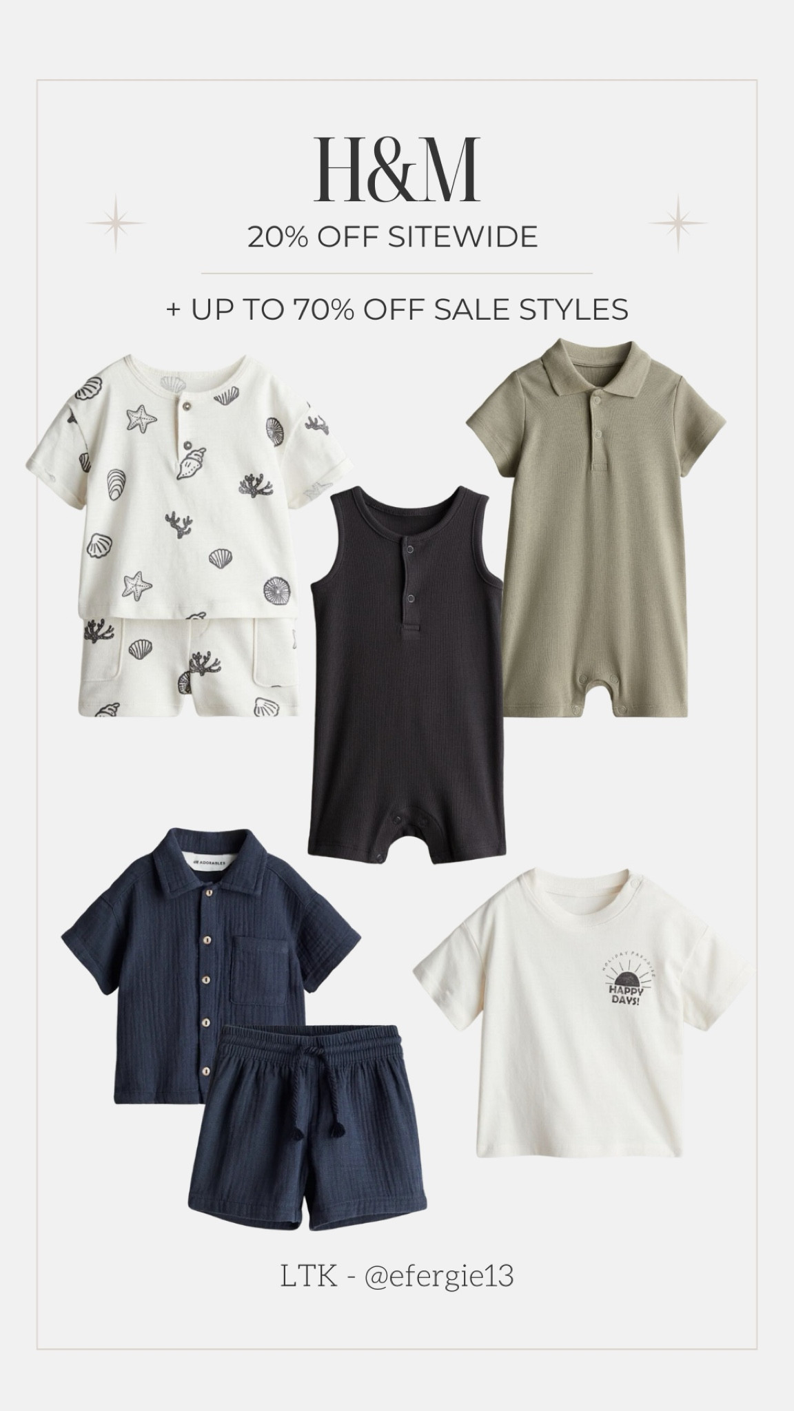 H&M sale! 20% off sitewide + up to 70% off sale styles! 

#LTKSaleAlert #LTKFindsUnder50 #LTKBaby