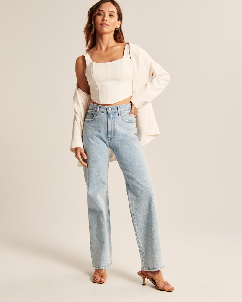 Scoopneck Corset Top | Abercrombie & Fitch (US)