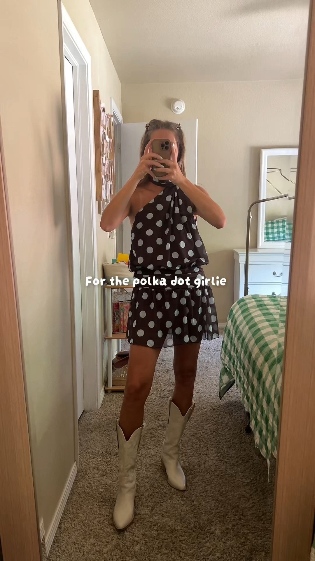 Polka dot outfit try on! The cutest lil one shoulder dress + asymmetrical skirt. #polkadot #amazon #dopamine

#LTKootd #LTKgrwm