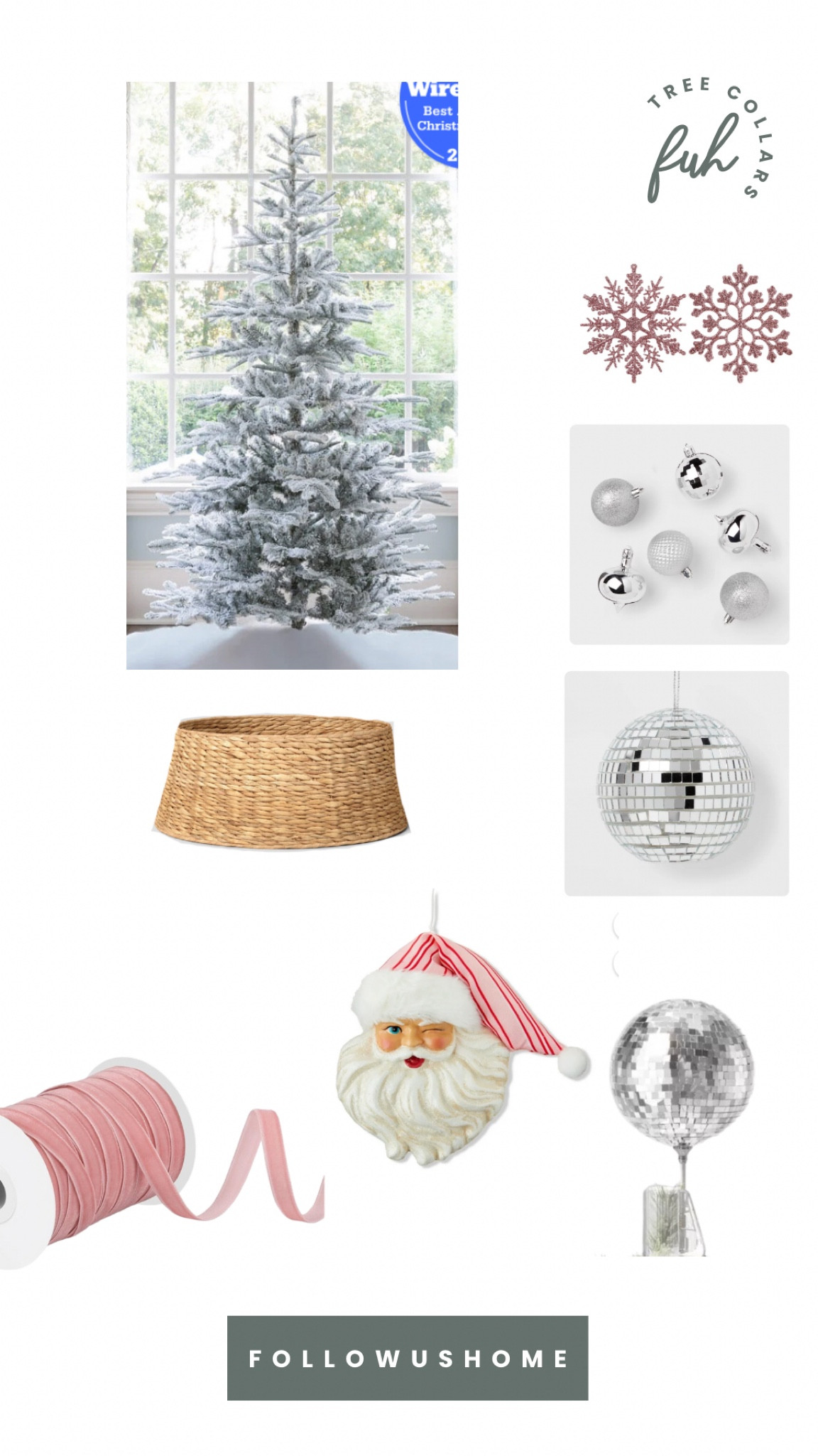 Christmas tree for a girl room, disco ball ornaments, silver and blush.

#LTKsalealert #LTKkids #LTKSeasonal