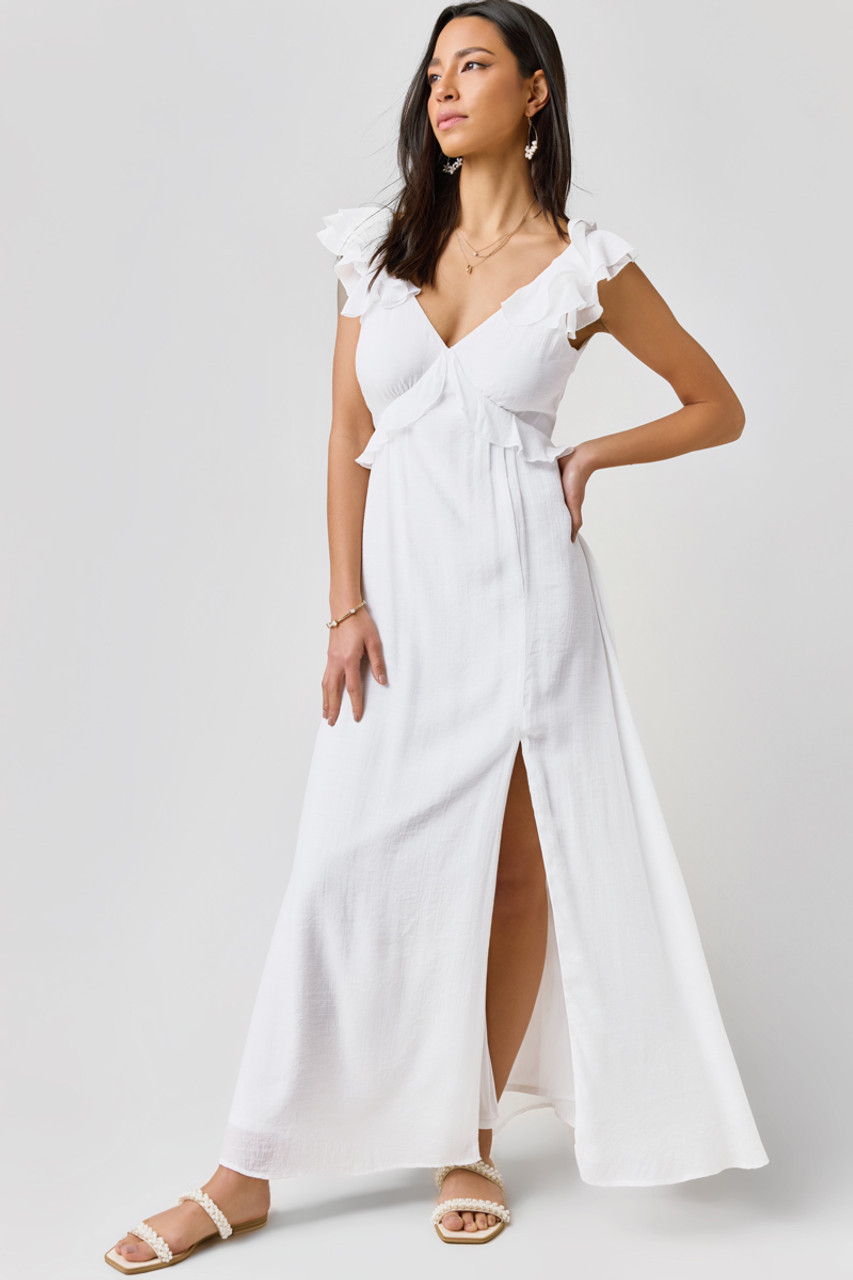Mikayla Front Slit Maxi Dress | Francesca's