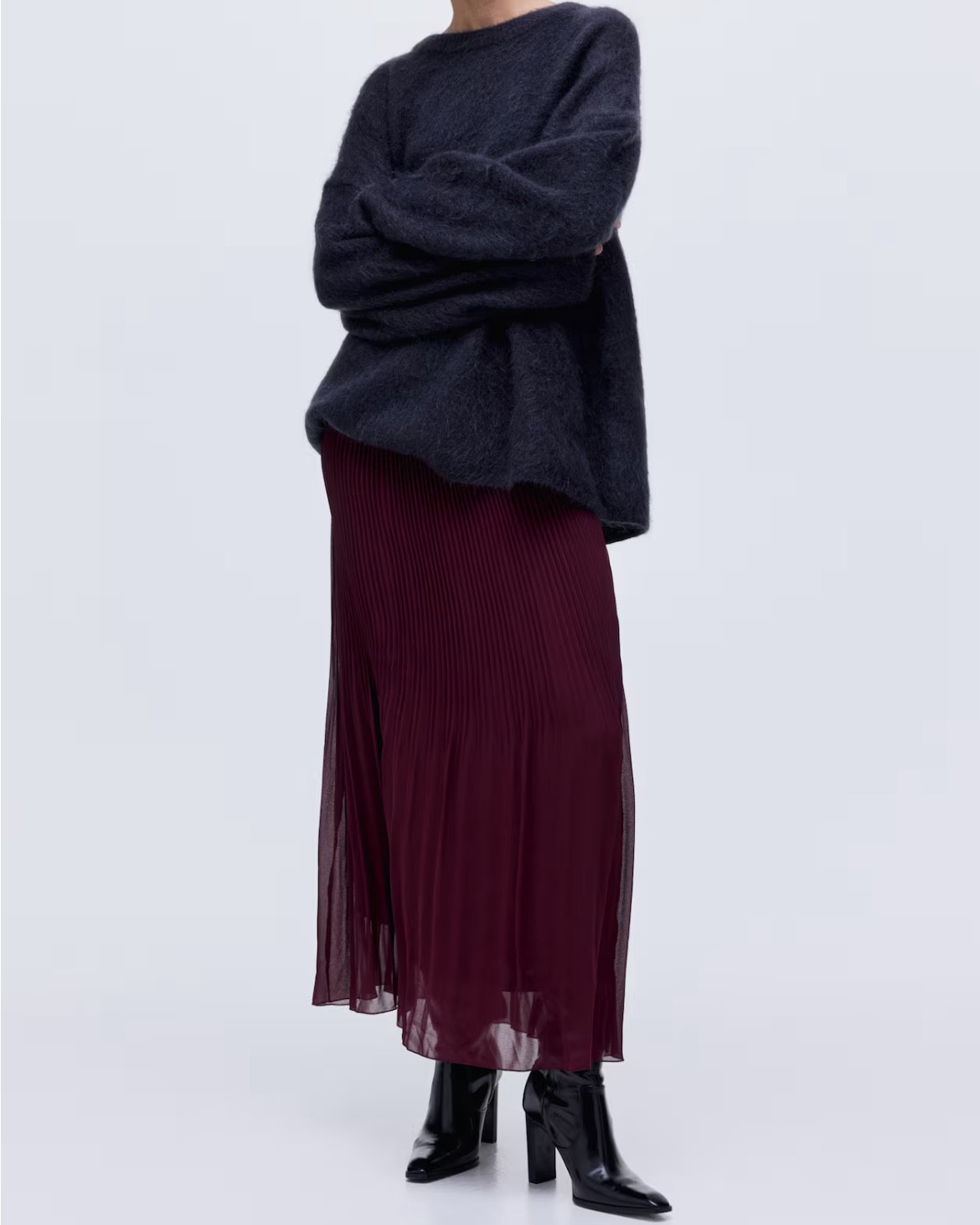  Burgundy pleated maxi skirt 

#LTKFindsUnder50 #LTKSeasonal