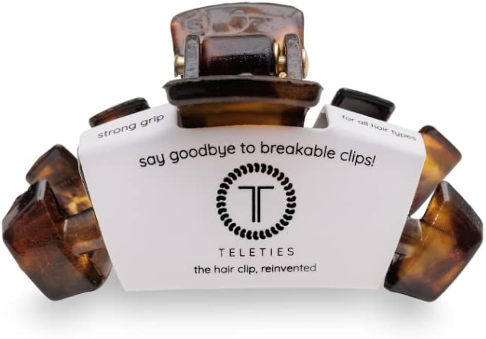 TELETIES - Tiny Hair Clip - For Super Thin Hair, Little Kids, Half-up Hairstyles - Strong Grip, B... | Amazon (US)