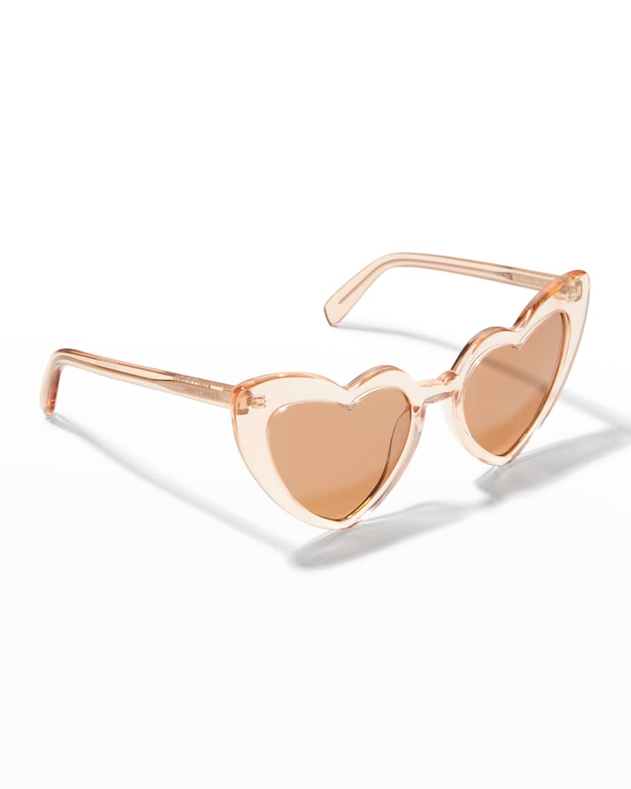 Saint Laurent Lou Lou Oversized Heart Sunglasses | Neiman Marcus