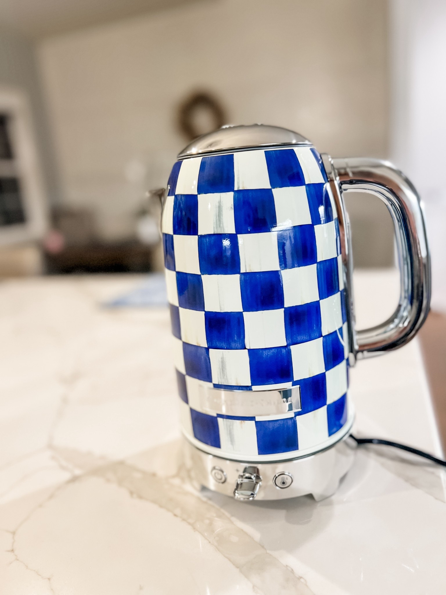 The new electric kettles from Mackenzie-Childs are so beautiful and easy to use! There’s a switch to adjust the temperature and a push on and off switch. 

Mackenzie childs, tea kettle, kitchen, tea pot 

#LTKHome