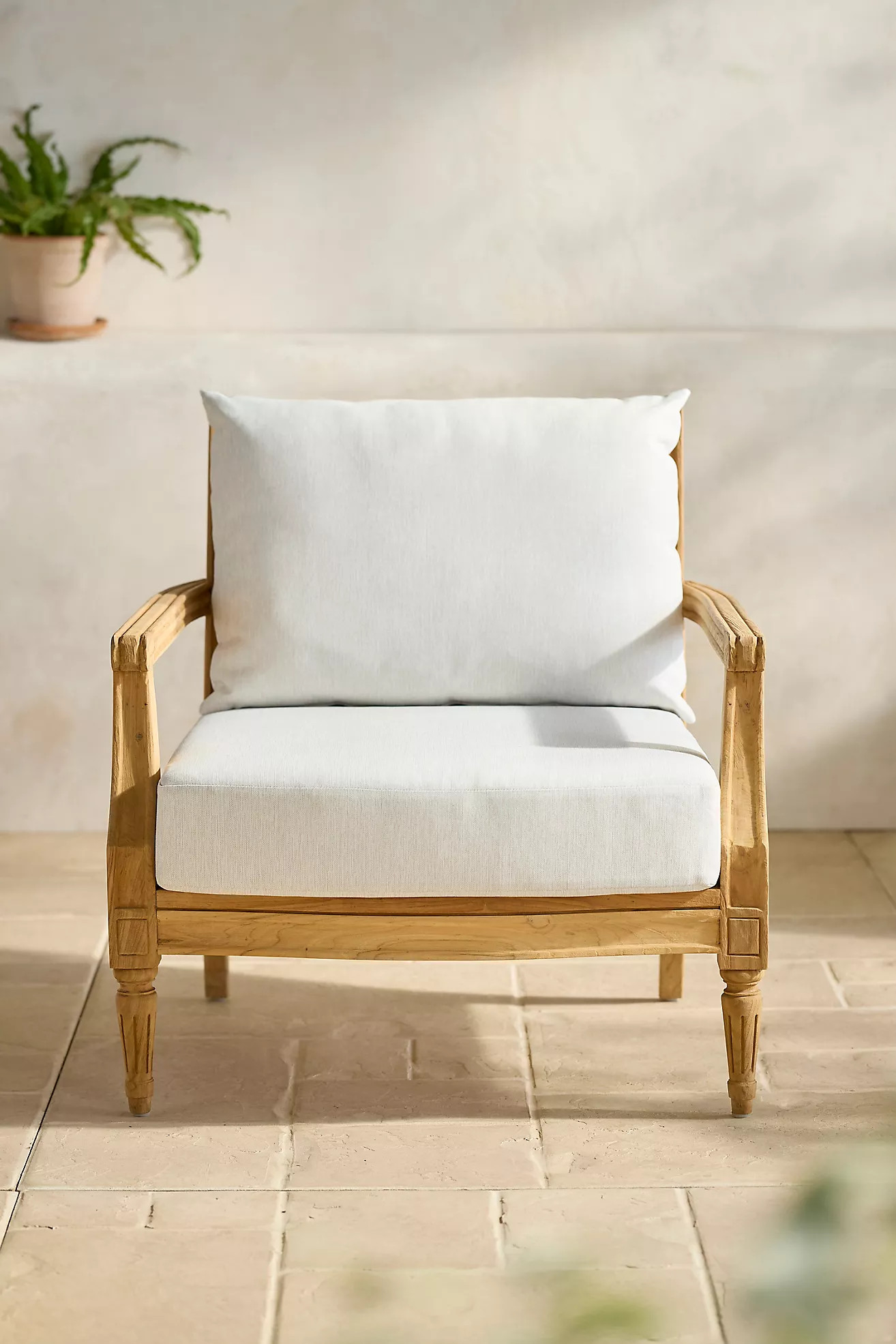 Palladio Reclaimed Teak Lounge Chair | Anthropologie (US)