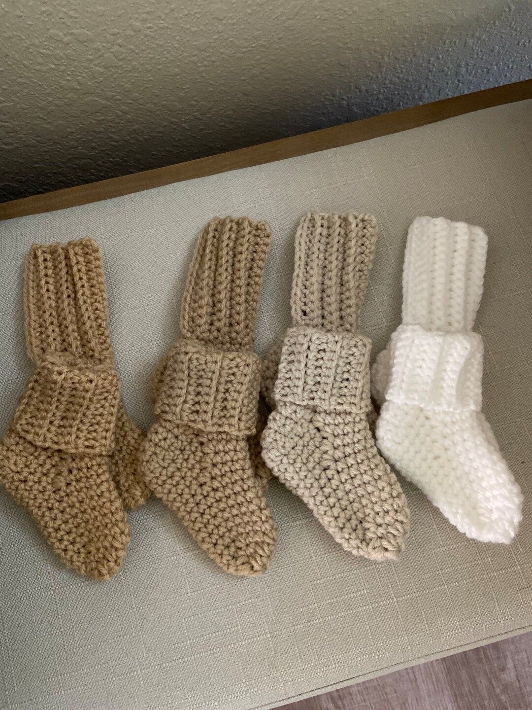 Baby Booties White | Newborn Socks Boy | Newborn Socks Girl | Baby Socks Crochet | Warm Baby Sock... | Etsy (US)
