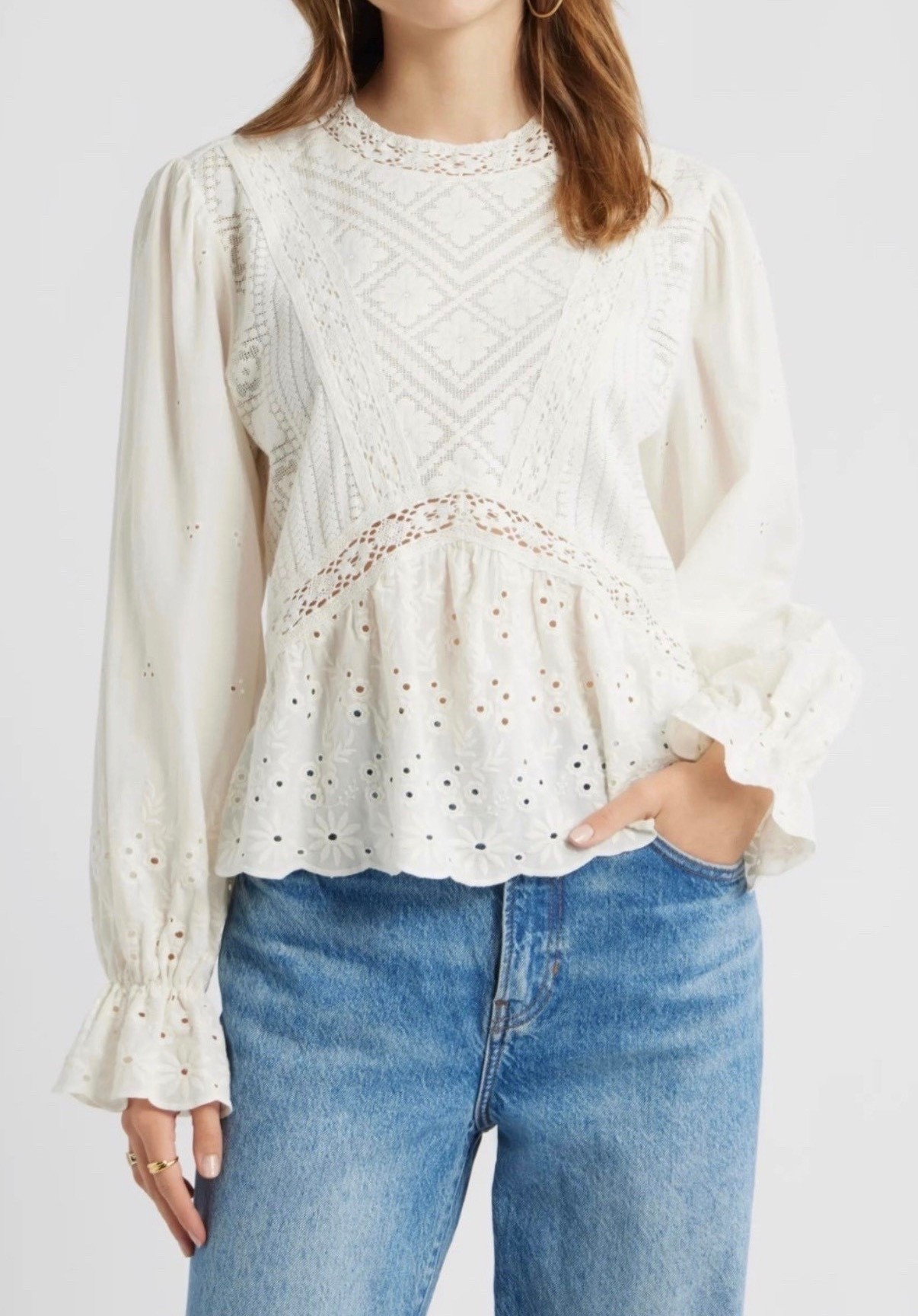 Lace top

Spring top
White top
Lace top


#LTKstorytime
