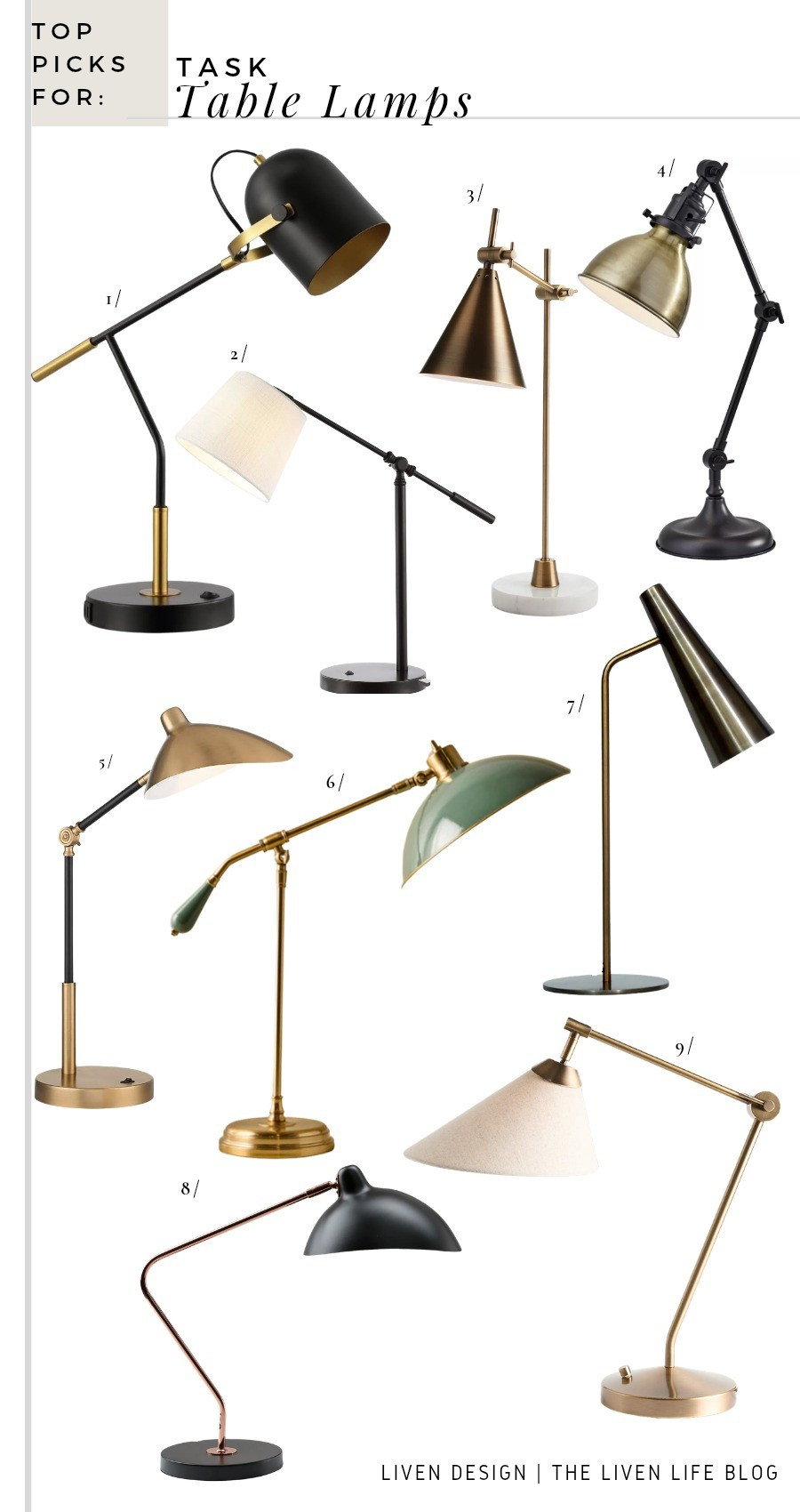 Task table lamp. Desk lamp. Library lamp. Brass lamp. Modern table lamp 

#LTKSeasonal #LTKSaleAlert #LTKHome