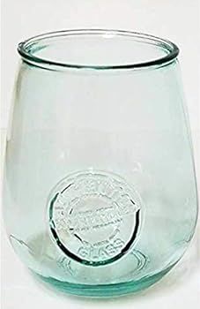 Authentic Wine Drinking Glasses 100% Recycled Glass San Miguel Drinking Glasses, Cups for Water, ... | Amazon (US)