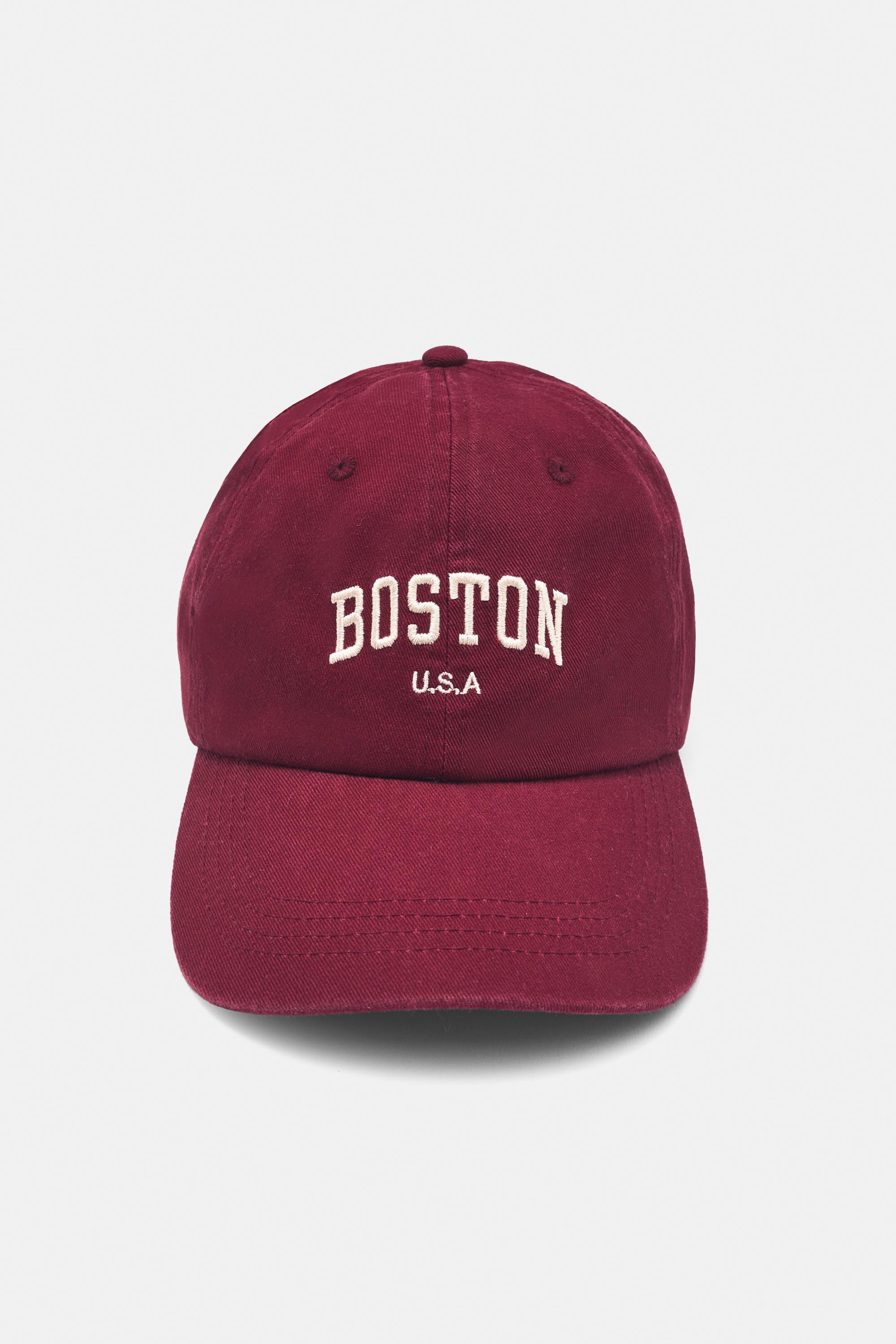 Boston embroidered cap | Pull&Bear United Kingdom | PULL and BEAR UK
