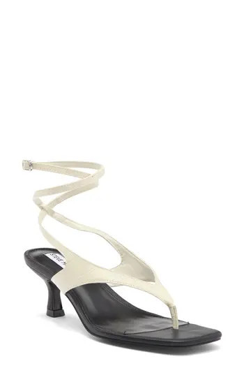 Steve Madden Rayger Ankle Strap Heel Sandal in Bone Multi at Nordstrom Rack, Size 9 | Nordstrom Rack
