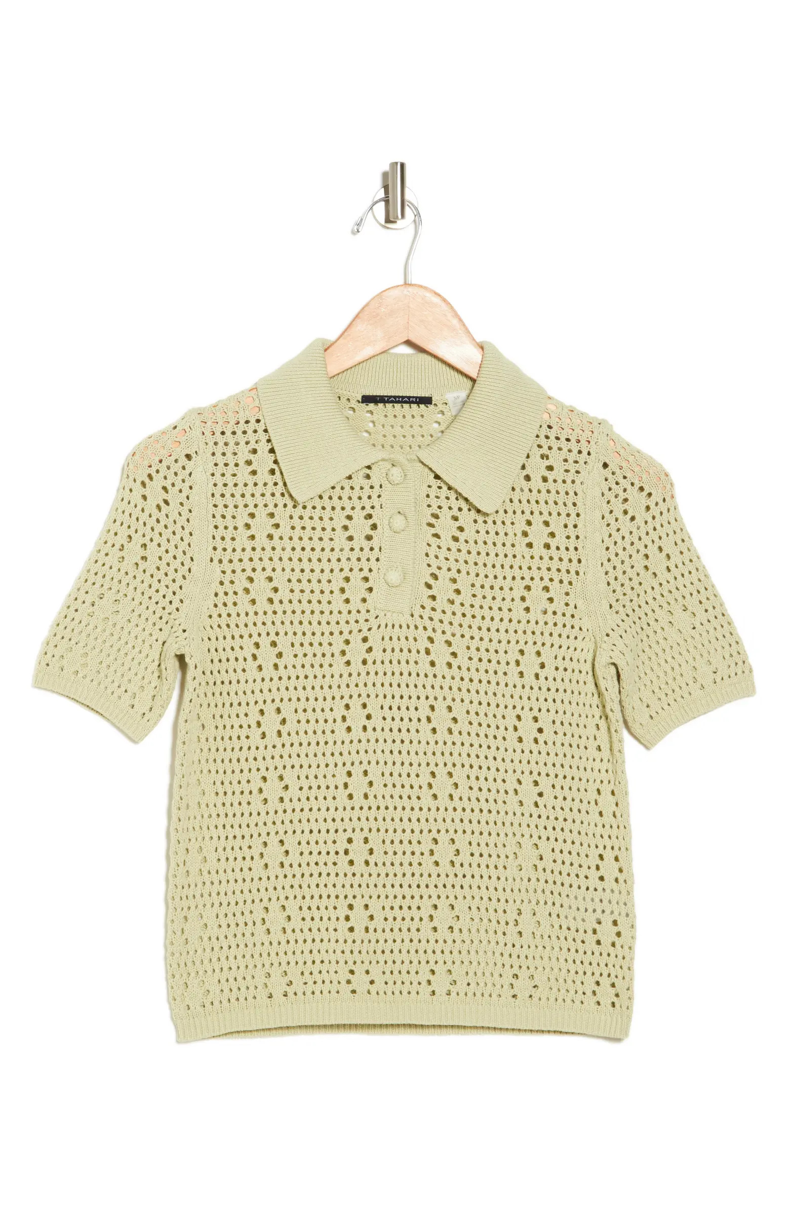 Crochet Polo Sweater | Nordstrom Rack