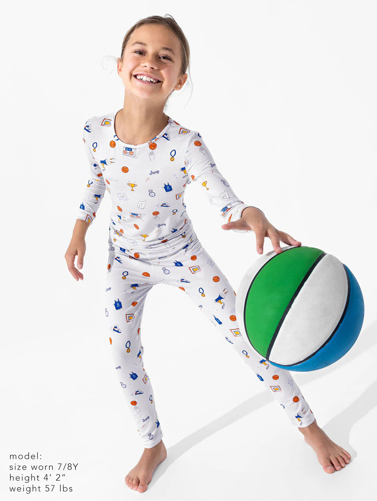 All Star Basketball Bamboo Kids Pajamas | Bellabu Bear