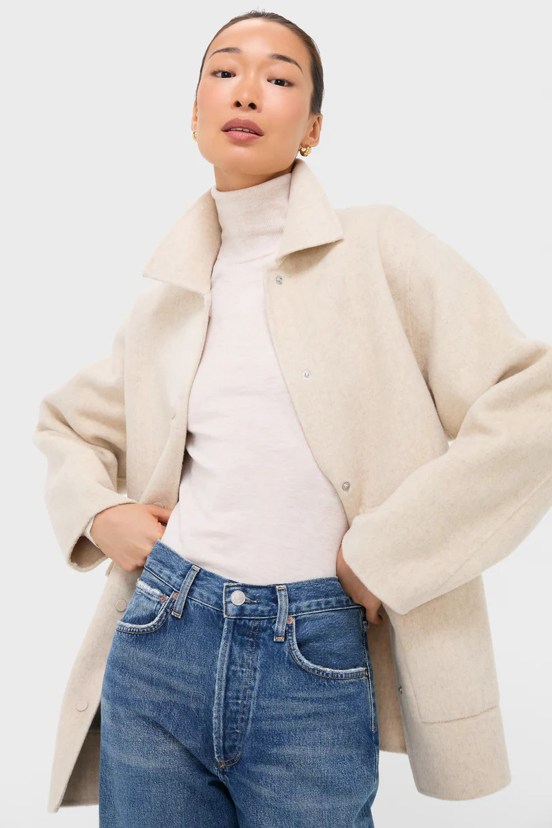Oat Levi Wool Coat | Tuckernuck (US)