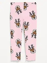 Printed Lettuce-Edge Leggings for Toddler Girls | Old Navy (US)