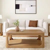 Wrought Studio Jasmarie 4 Legs Coffee Table with Storage | Wayfair | Wayfair North America