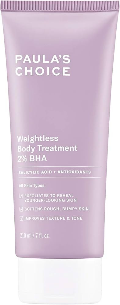 Paula's Choice Weightless Body Treatment 2% BHA, Salicylic Acid & Chamomile Lotion Exfoliant, Moi... | Amazon (US)