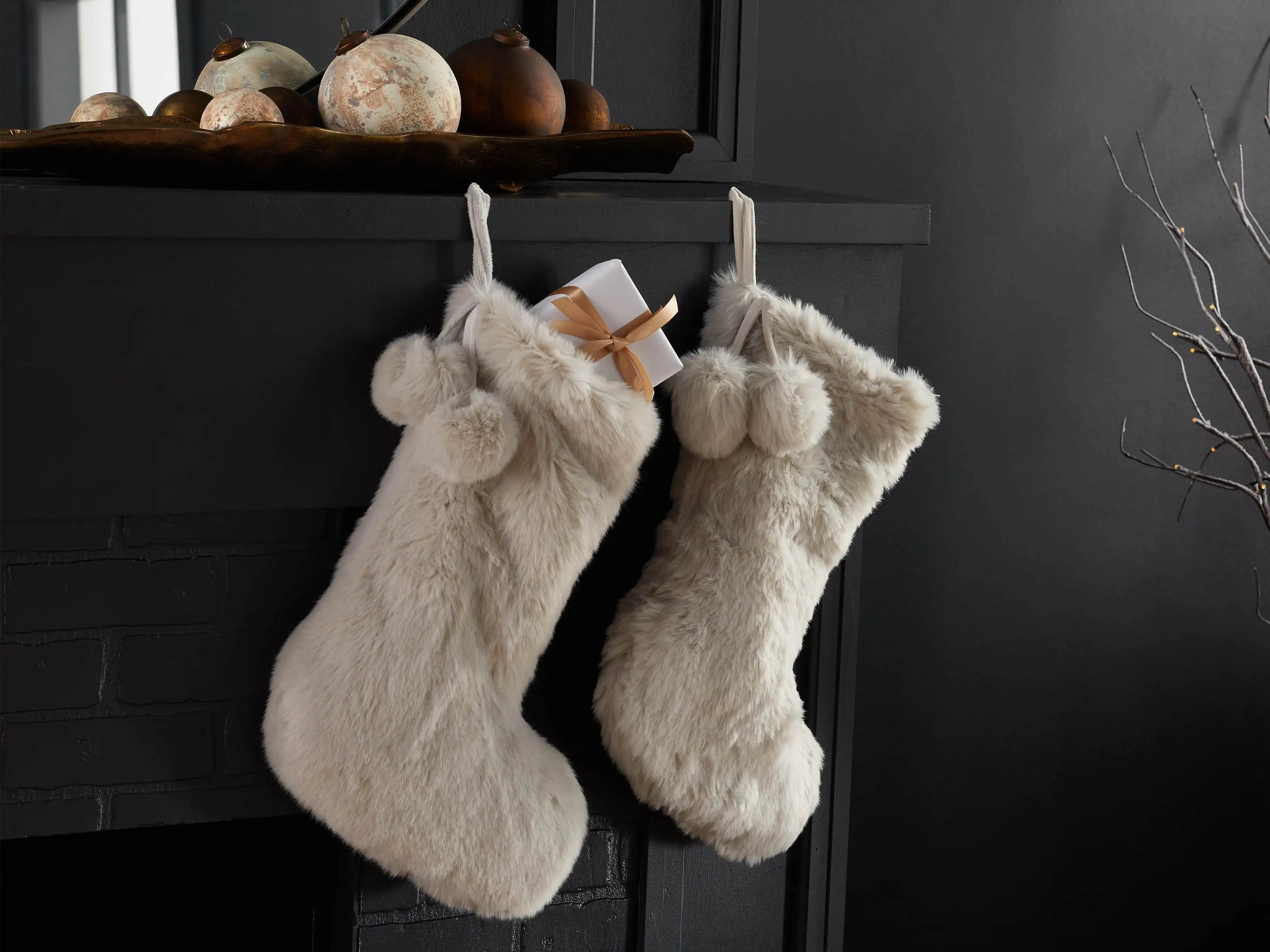 Faux Fur Stocking | Arhaus