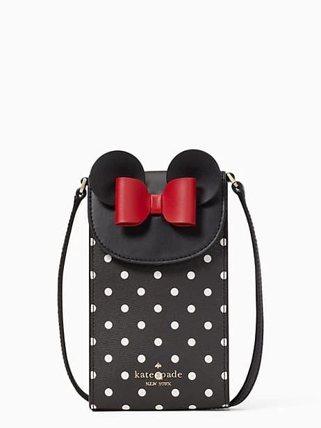 disney x kate spade new york minnie mouse north south flap phone crossbody | Kate Spade Outlet