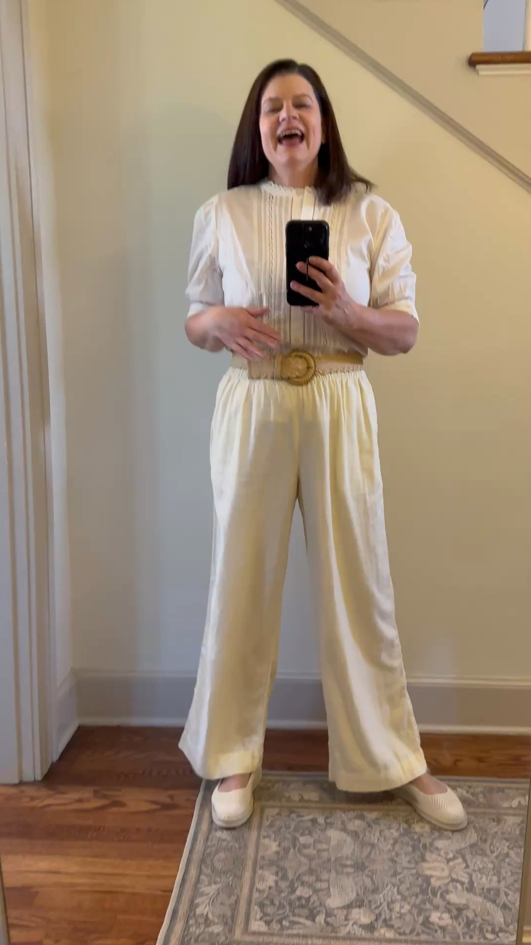 Old Navy’s linen collection is part of my spring and summer uniform every year. Their linen blend pants and shirts are easier to steam due to not being 100% linen. Just wash on delicate and hang to dry. I am wearing a medium in the pants and they are generous so, if between sizes, size down. I just love how you can dress them up and down in so many ways!

#LTKWorkwear #LTKSeasonal #LTKSaleAlert