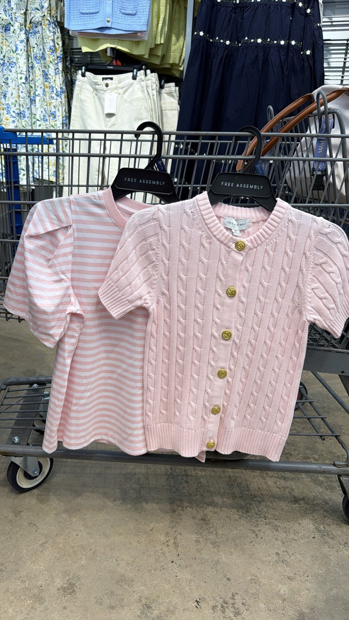 These pink tops are such cute spring finds from Walmart. The striped tee is a great everyday basic and this cable knit cardigan with the gold buttons looks so much more expensive than it is. Perfect pieces to mix and match all spring.

#walmartfashion #walmartfinds #springtops #pinkstyle #springbasics 

#LTKPetite