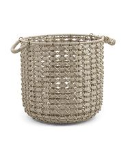 Large Round Basket With Handles | TJ Maxx