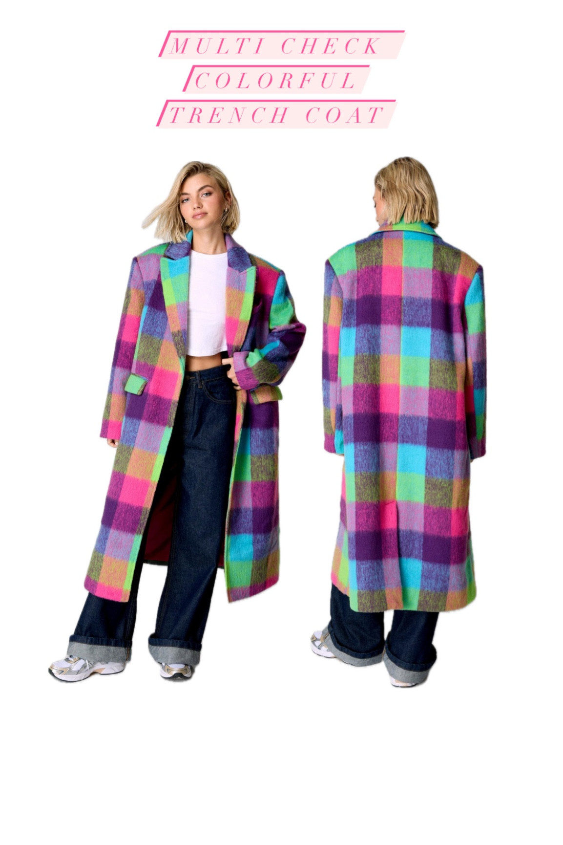 colorful trench coat, will repost when i receive it