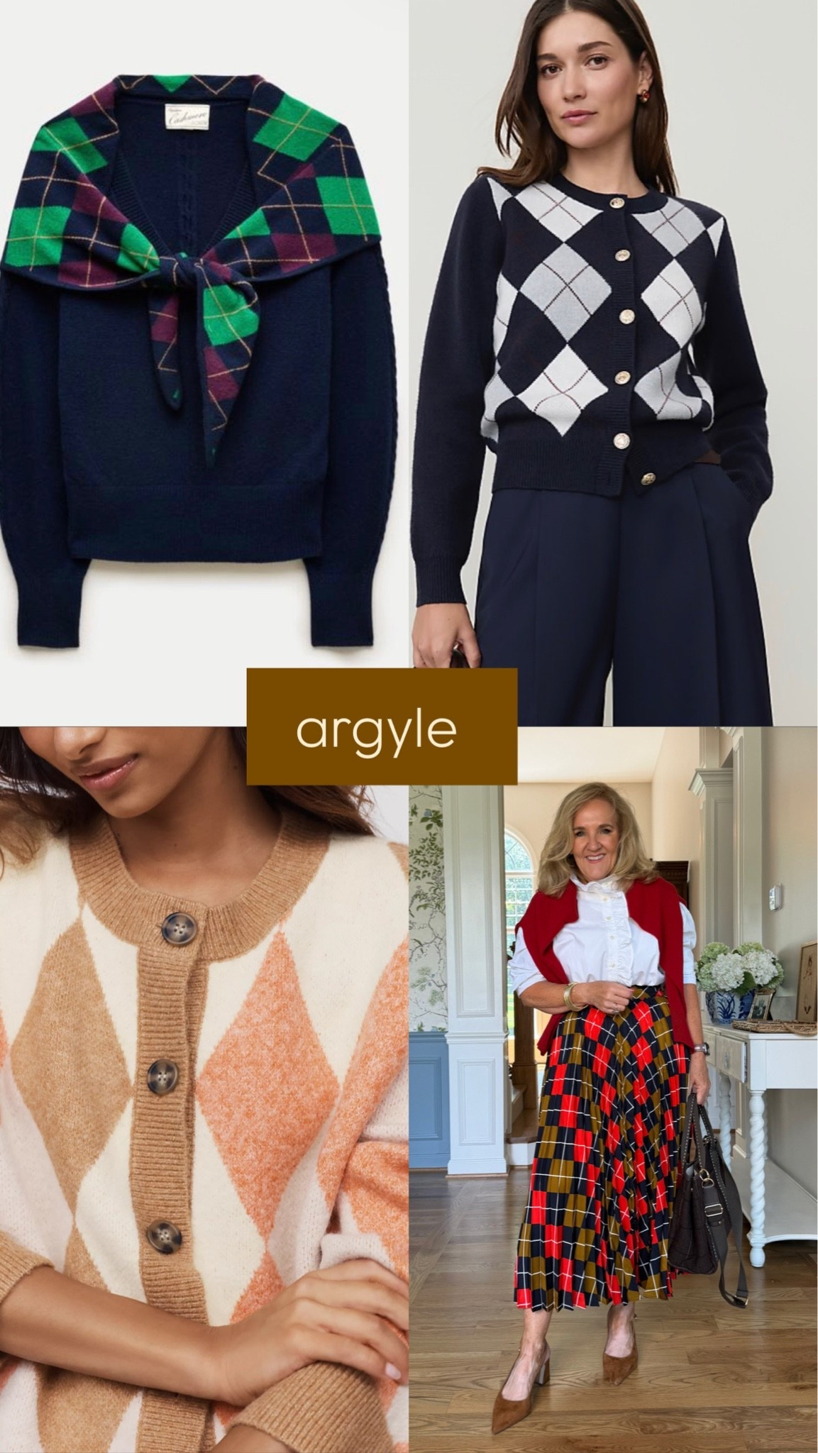 Fall trends! Argyle and other statement sweaters are big!

#LTKNYFW #LTKOver40 #LTKSeasonal