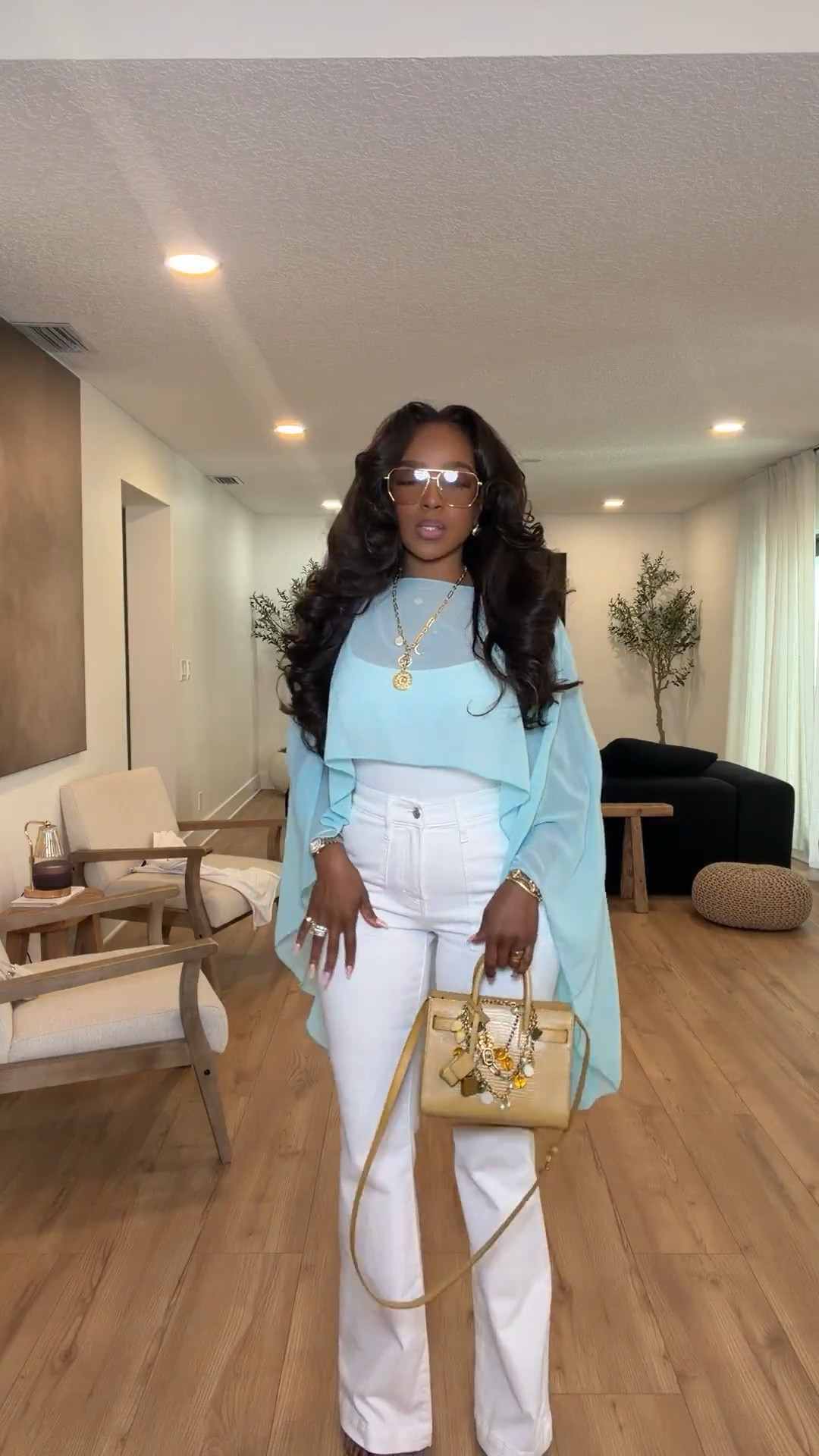 Scroll to shop this chic spring outfit 💙

Soft blue paired with crisp white denim gives that clean, elevated look that always feels put together. The flowy top adds movement and can be styled multiple ways, making this an easy go-to while your cost per wear keeps dropping.

Perfect for brunch, baby showers, daytime events, and vacation dinners.

📏 Measurements: 5’4”, 140 lbs, 34D bust, 27” waist, 40” hips

Follow me on Instagram and YouTube @kirasfashionfinds

#LTKvlog #LTKMothersDay #LTKootd