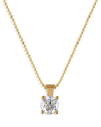 Diamond Solitaire Pendant Necklace in 18K Yellow Gold, 0.20-1.0 ct. t.w. - 100% Exclusive | Bloomingdale's (US)