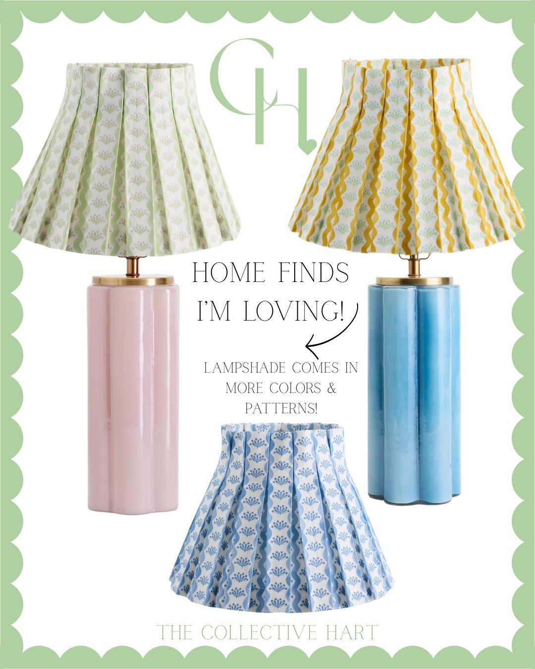 Can't get enough of these lamps & lampshades! So many fun combinations! 