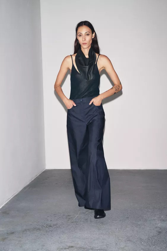 ZW COLLECTION WIDE LEG PANTS | Zara US