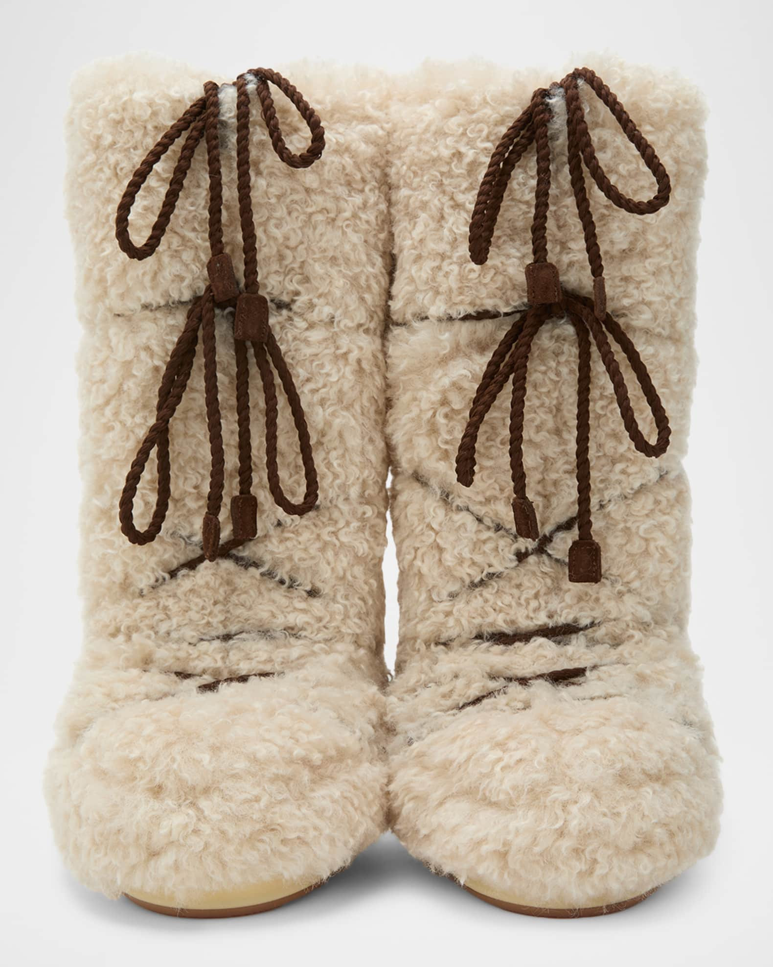 Icon Curly Extra Knee-High Snow Boots | Neiman Marcus