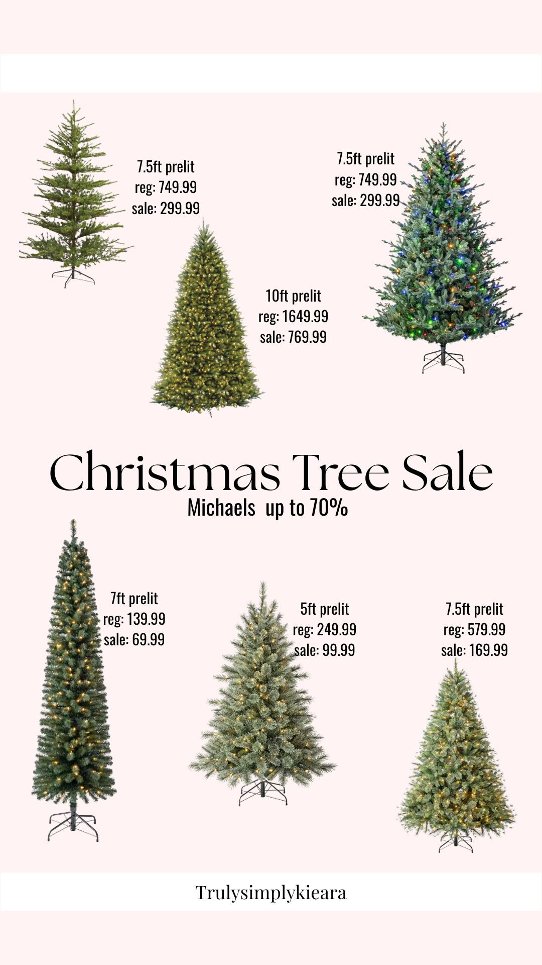 Christmas tree shopping just got easier — Michaels has their trees on sale right now! Tons of sizes, styles, and prices to pick from. I found a few favorites you might love. I am considering the 5ft tree for the loft.

Order online to save extra with the codes:
GETMY10 for $10 off $50+
GETMY15 for $15 off $75+
GETMY25 for $25 off 100+
 #MichaelsFinds 

  

#LTKHoliday #LTKSaleAlert #LTKCyberWeek