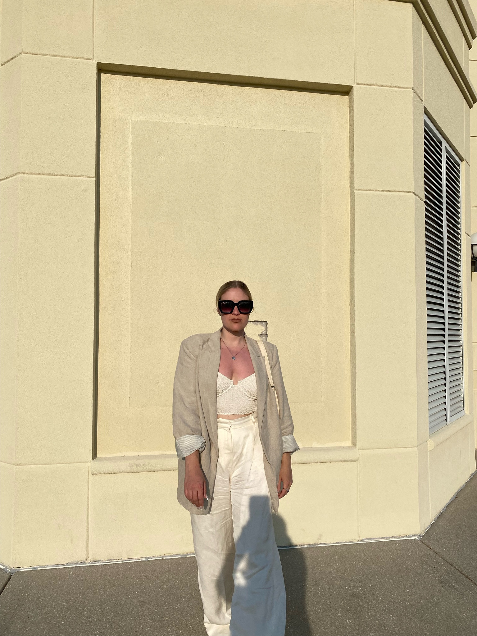 Wide leg linen dress pants, oversized linen blend blazer, ivory crop top

#LTKtravel #LTKeurope #LTKstyletip
